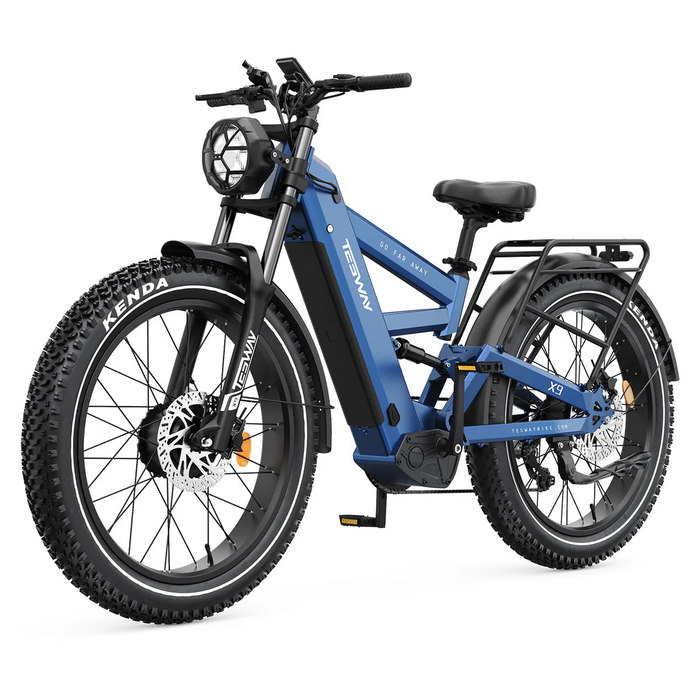 TESWAY X9 Ultra AWD e-bike battery close-up