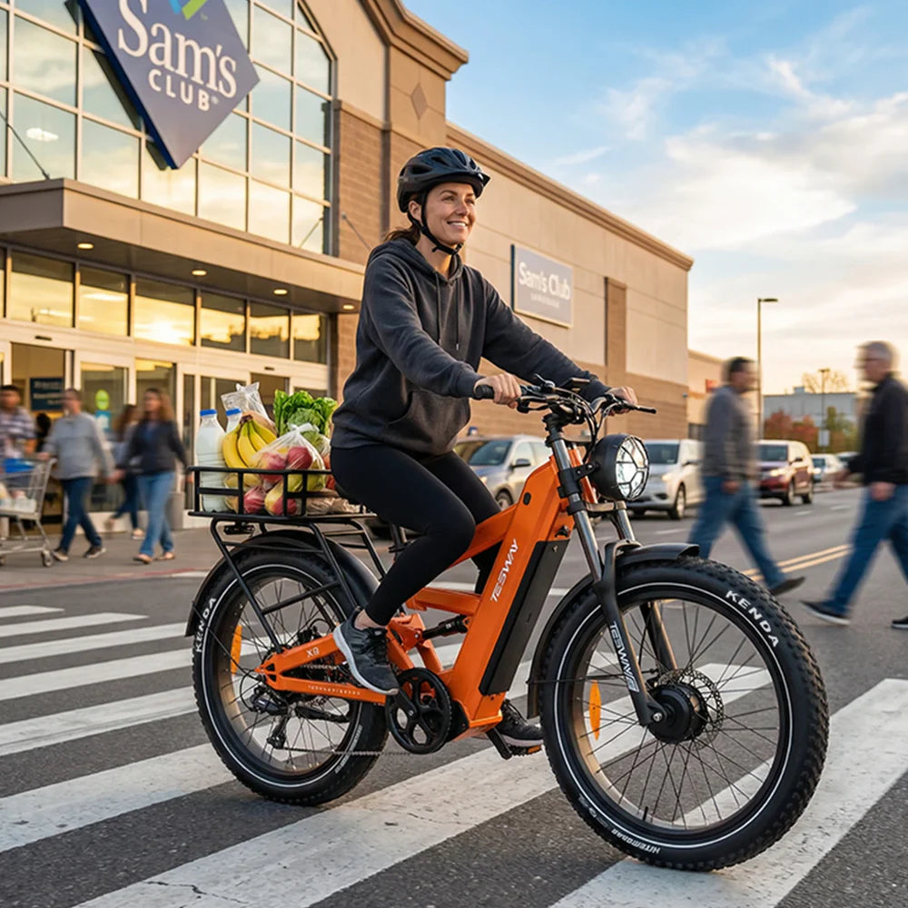 TESWAY X9 Ultra AWD e-bike power system detail