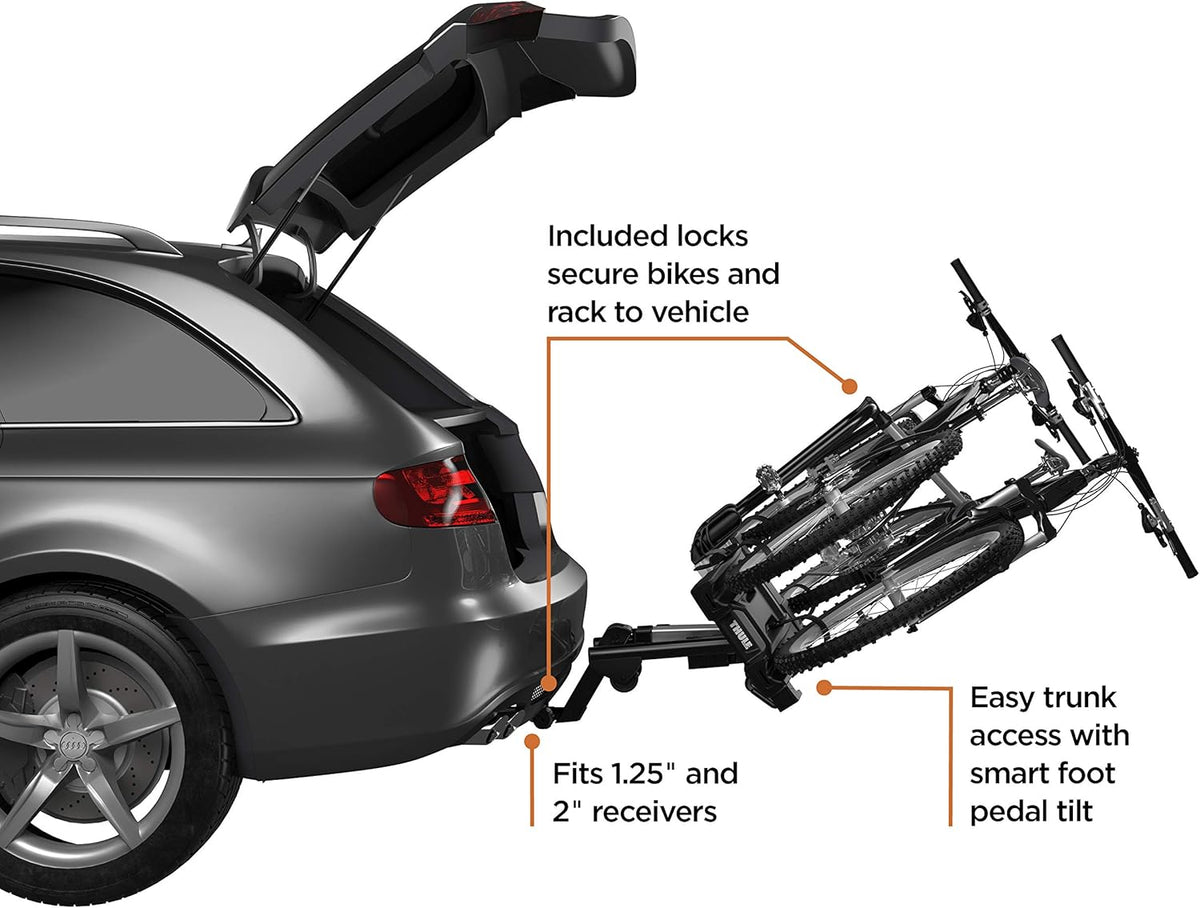 Thule EasyFold XT 2 wheel tray detail