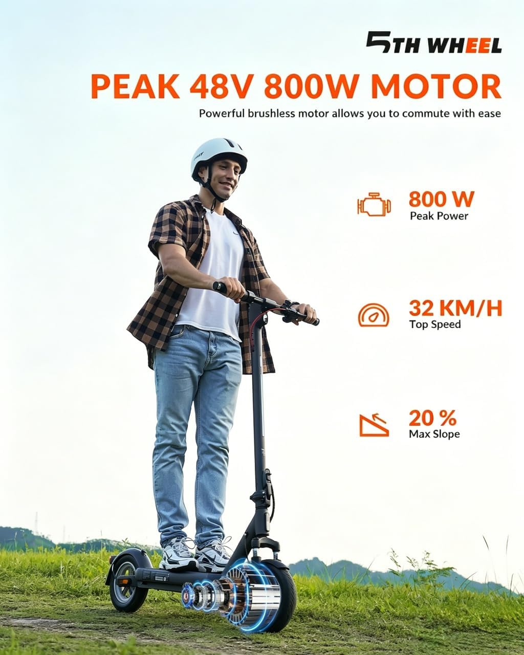 5TH WHEEL V40 Pro electric scooter side profile Canada