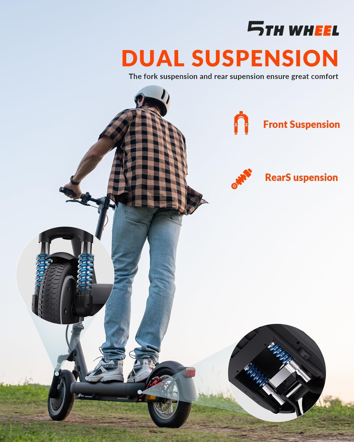 5TH WHEEL V40 Pro electric scooter turn signal detail Canada