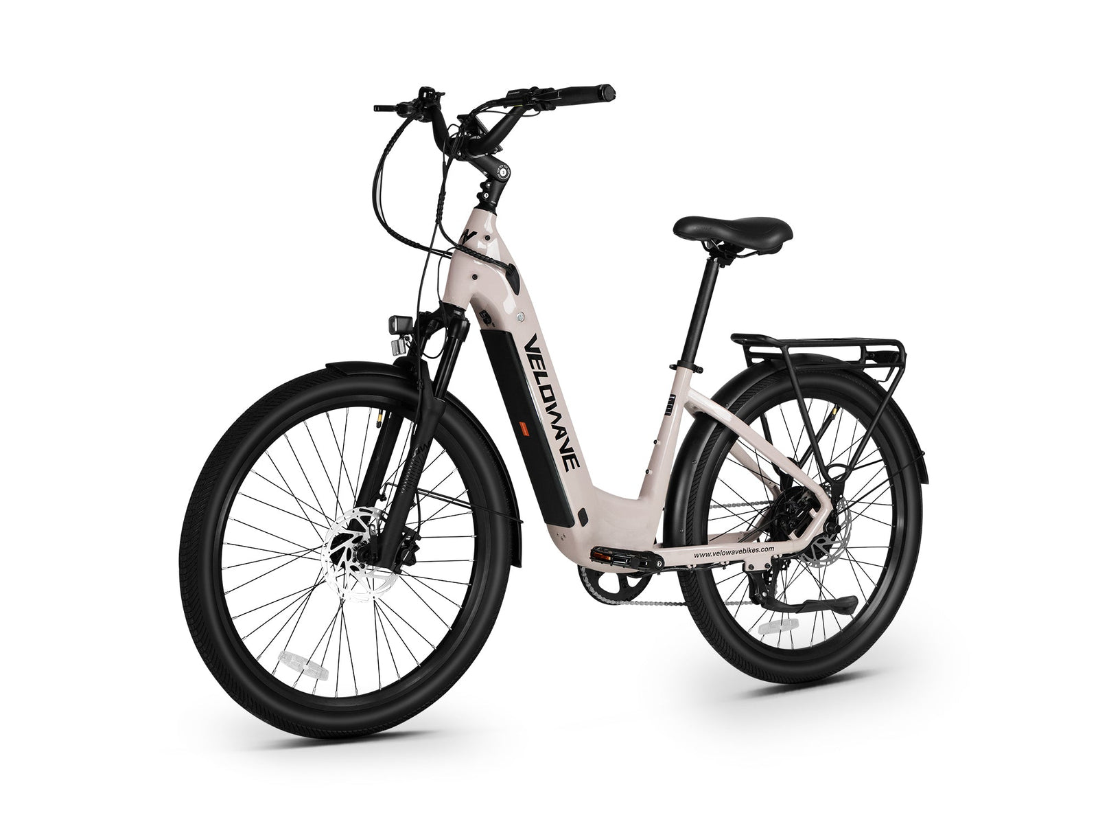 Velowave Breeze T step-through electric bike Canada 48V 15Ah battery detail