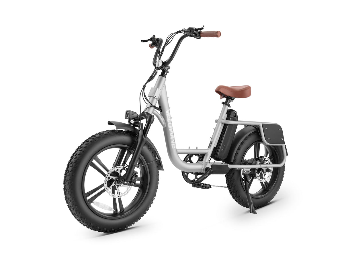 Velowave Prado S fat tire electric bike Canada city stance