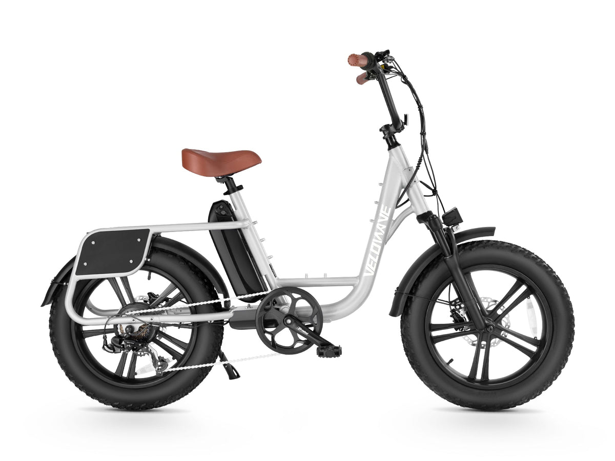 Velowave Prado S electric bike Canada rear wheel and rack detail
