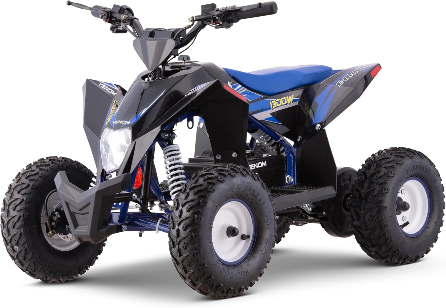 Venom E-Madix 1300W electric ATV Canada side view black blue