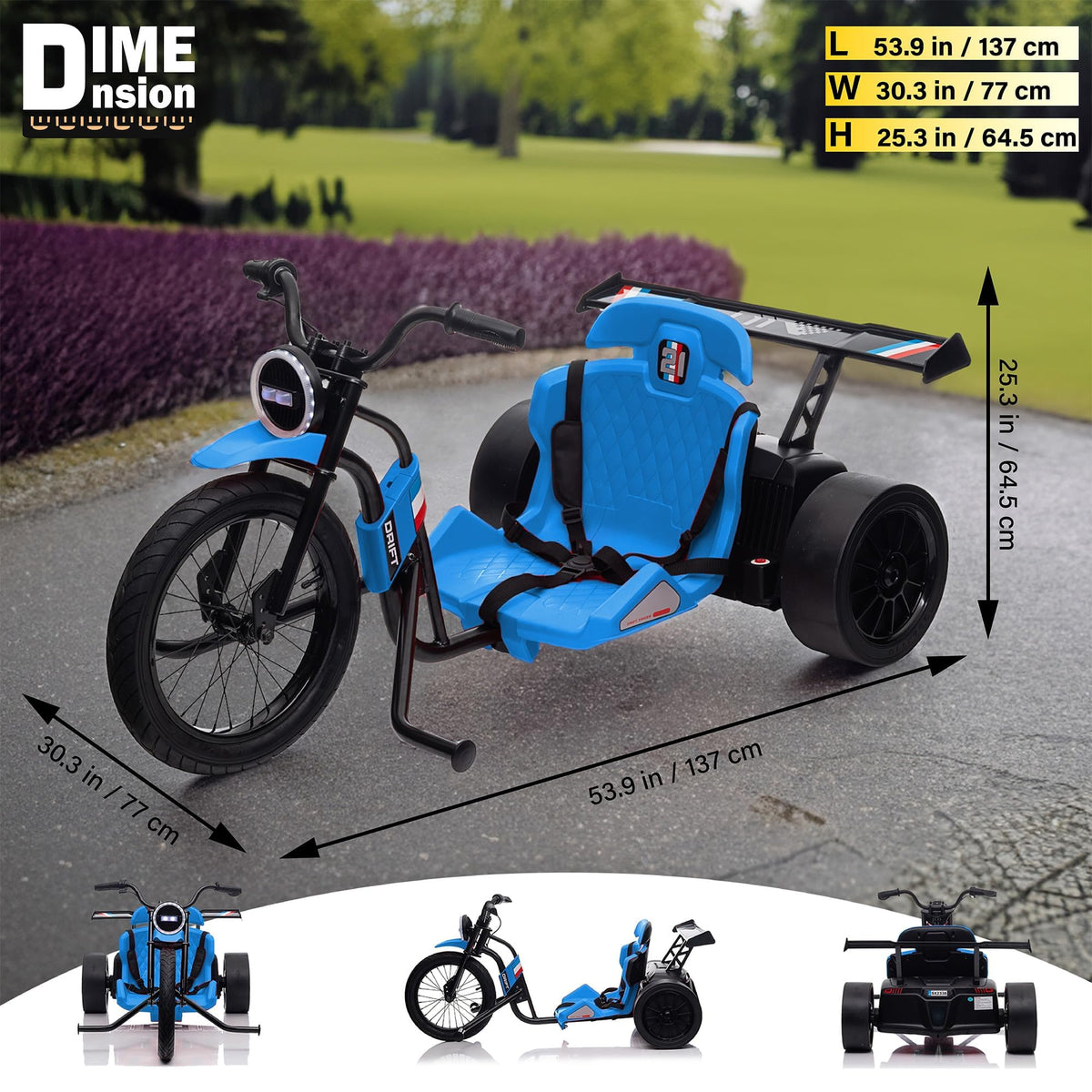 Voltz Toys drift trike ride scene