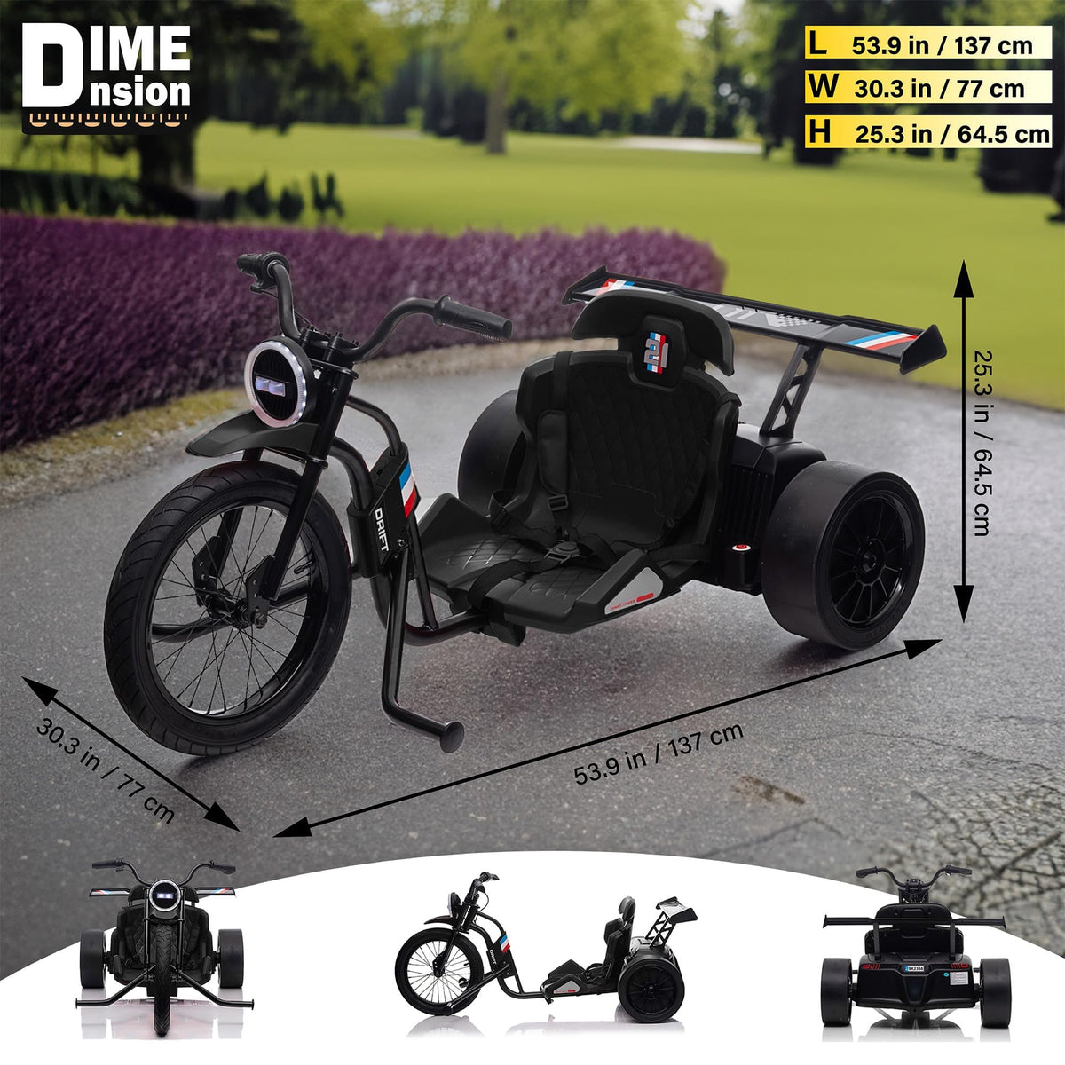 Voltz Toys drift trike ride shot