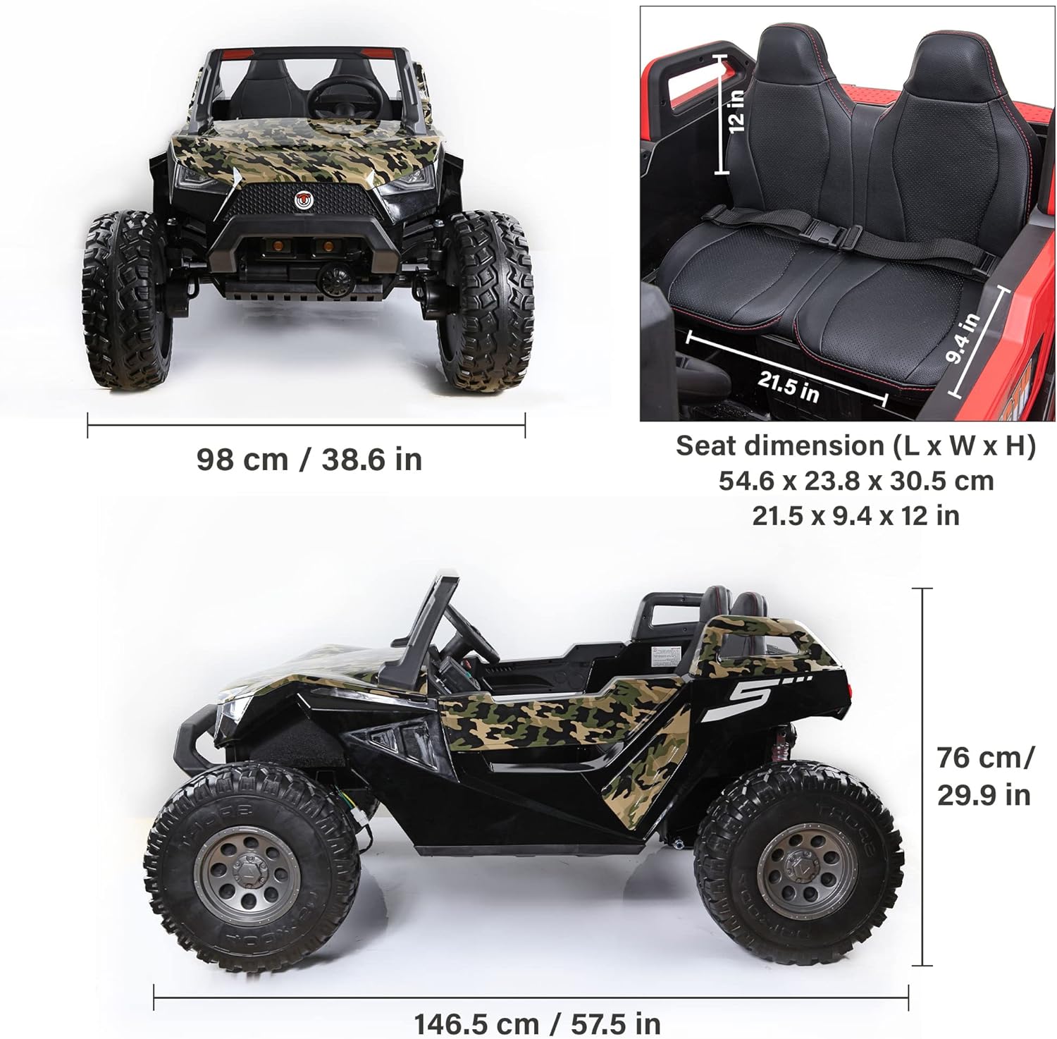 Voltz Toys 24V dune buggy cockpit detail Canada