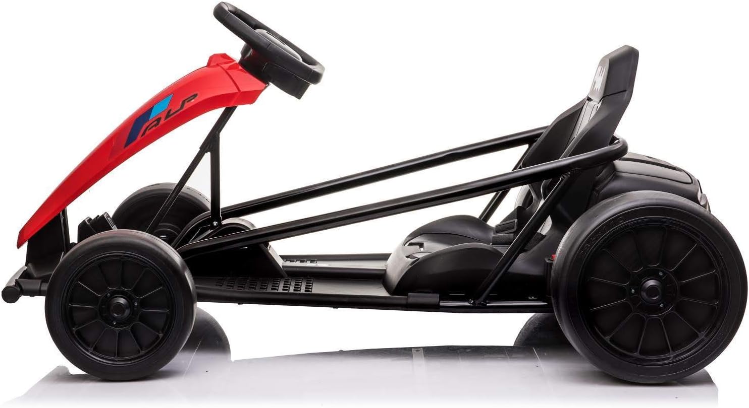Voltz Toys 24V drift go-kart red side view Canada