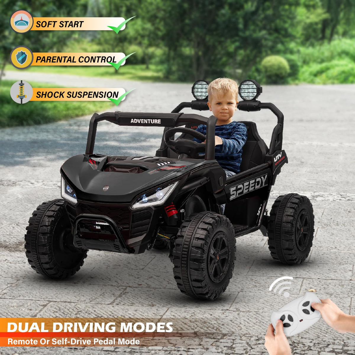 Voltz 24V kids UTV front detail