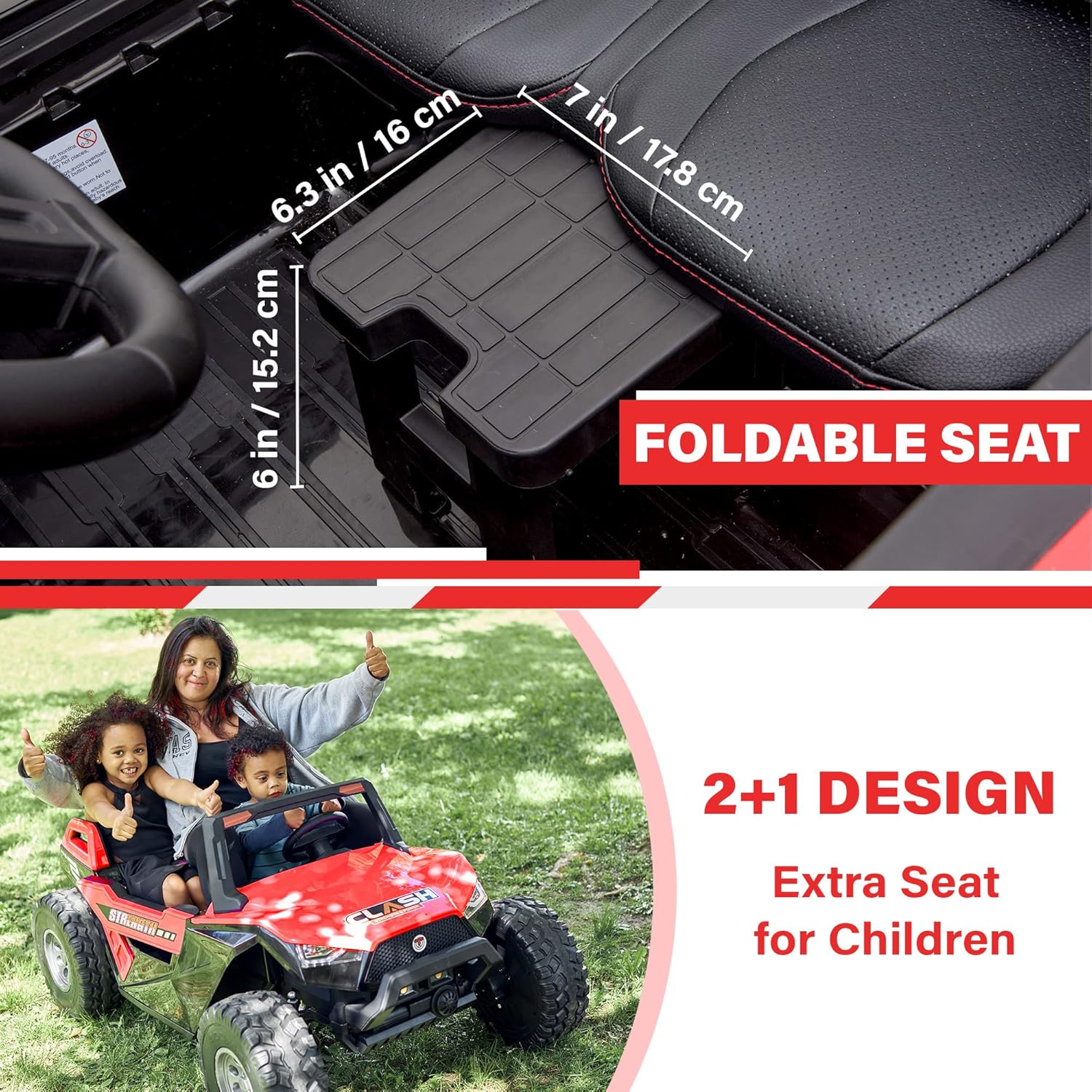 Voltz Toys 24V kids ride-on UTV Canada side profile