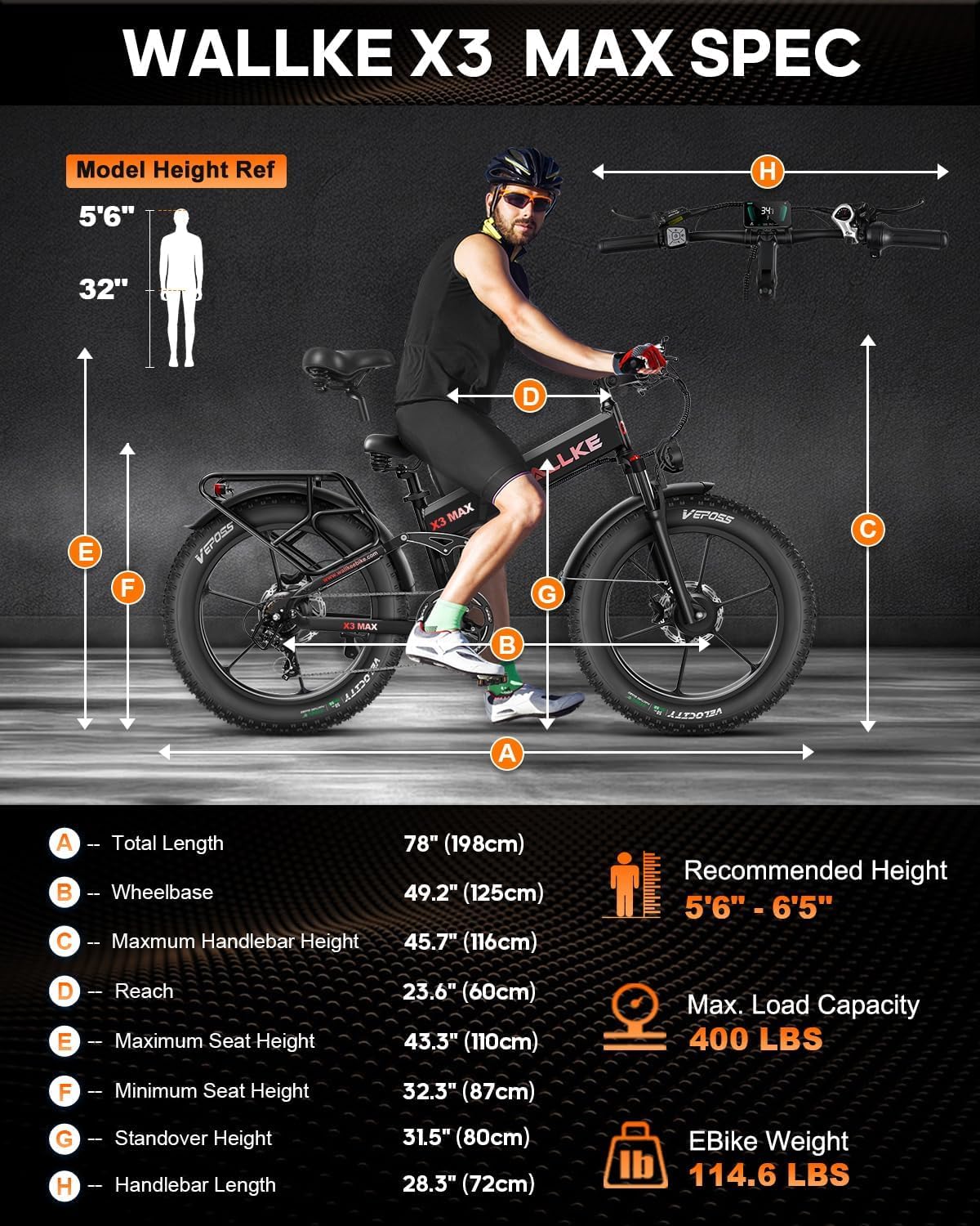Wallke X3 Max rear angle