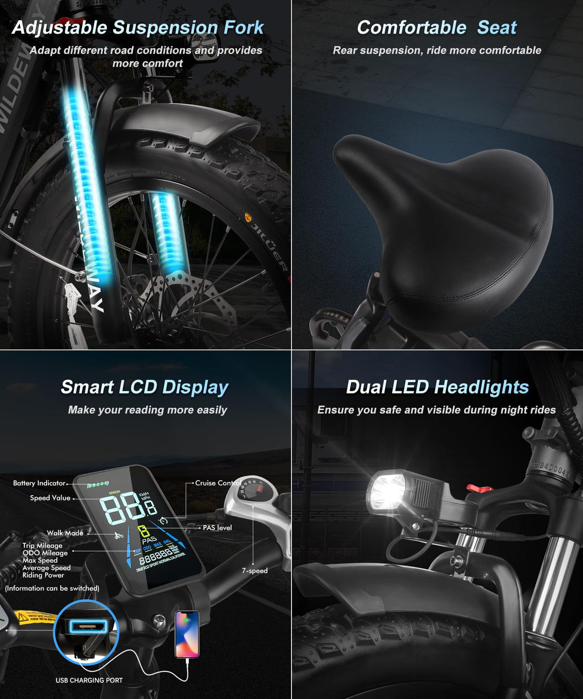 Wildeway FW11 Folding E-Bike (48V 32Ah, Long-Range) — Canada Specs &amp; Legality image 16