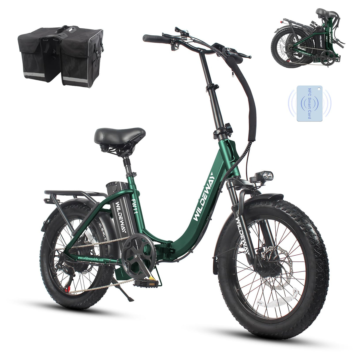 Wildeway FW11 Step-Thru Folding Fat Tire E-Bike Canada image 2