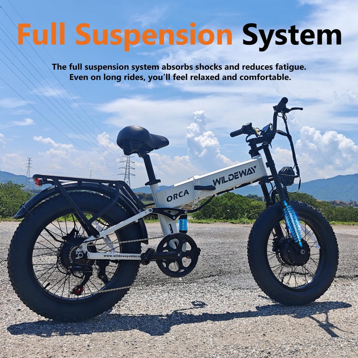 Wildeway ORCA Electric Bike Canada – Folding Fat-Tire E-Bike image 6