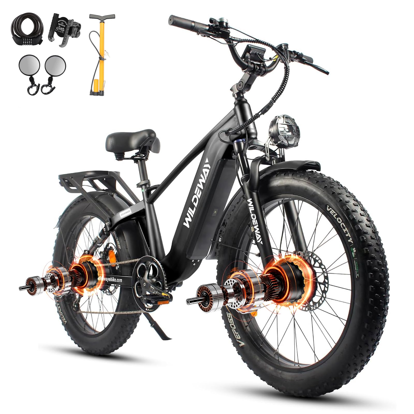 Wildeway Wander 2600W Dual-Motor Fat Tire E-Bike Canada image 6