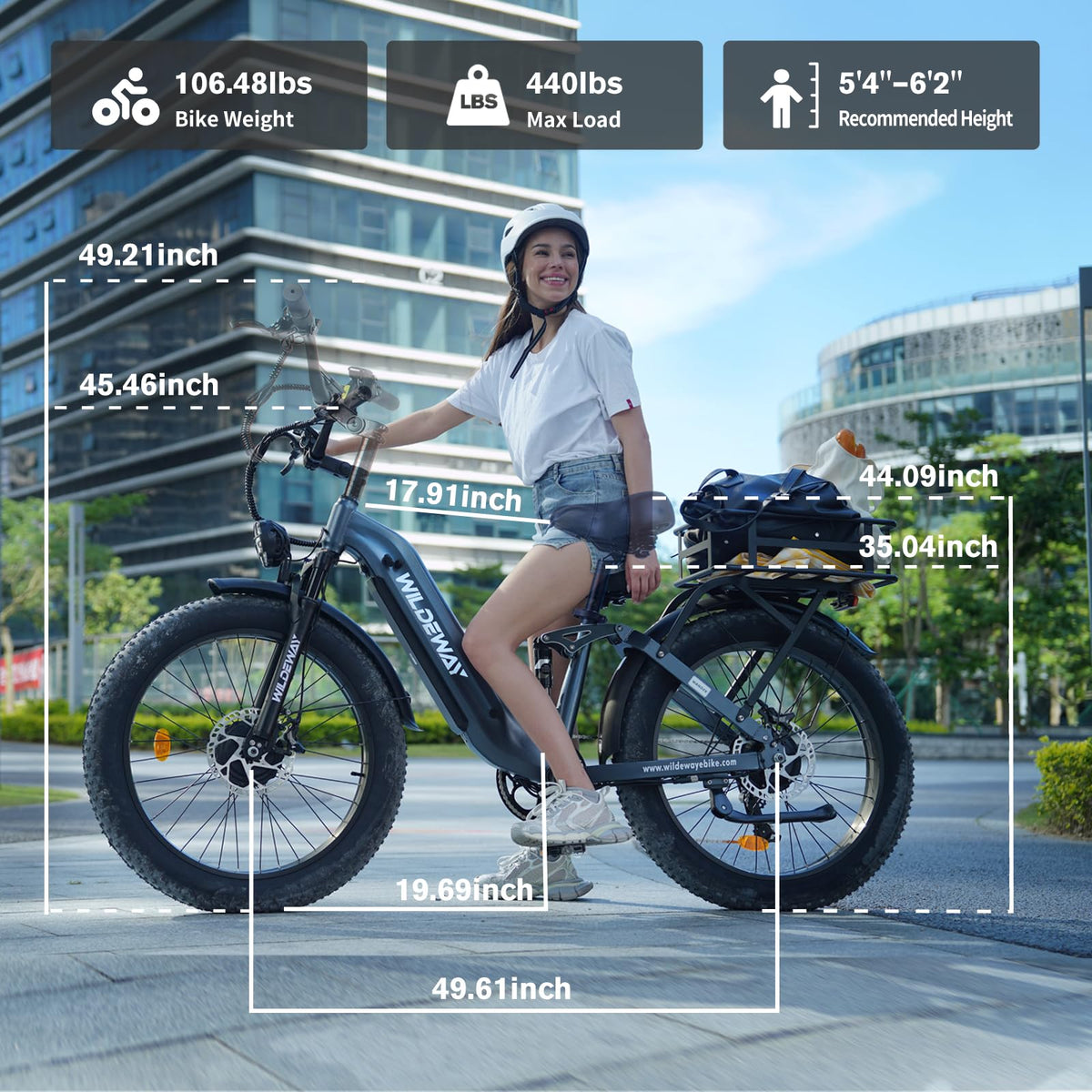 Wildeway Wander 2600W Dual-Motor Fat Tire E-Bike Canada image 19