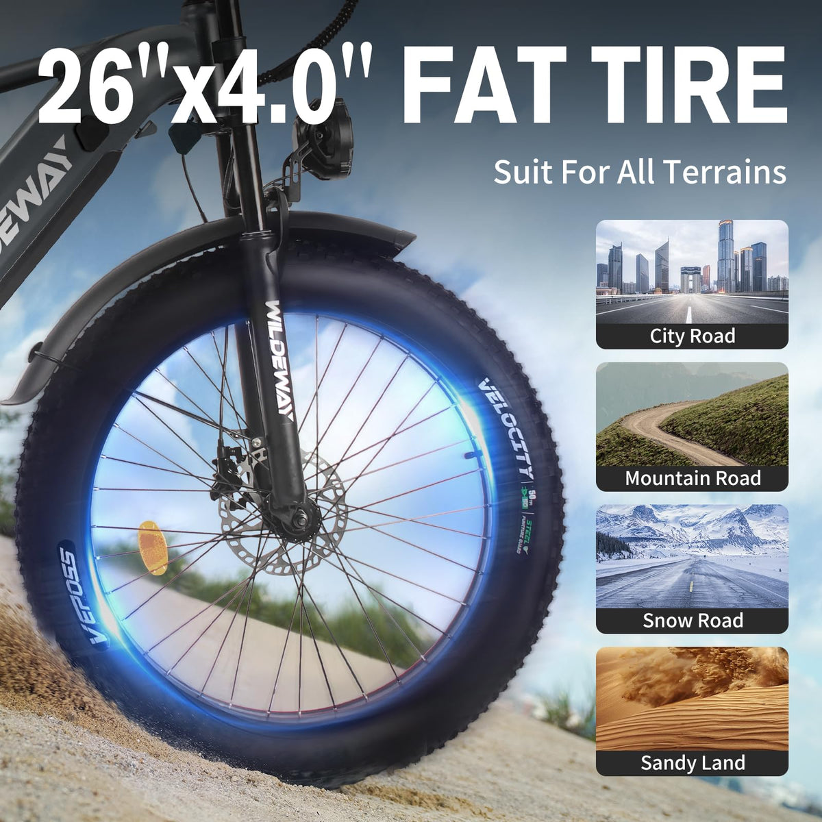 Wildeway Wander 2600W Dual-Motor Fat Tire E-Bike Canada image 27