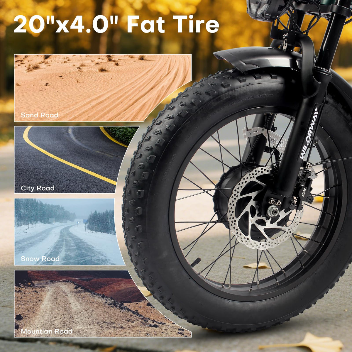 WildWay 2000W Fat Tire Ebike - Canada Adventure image 24