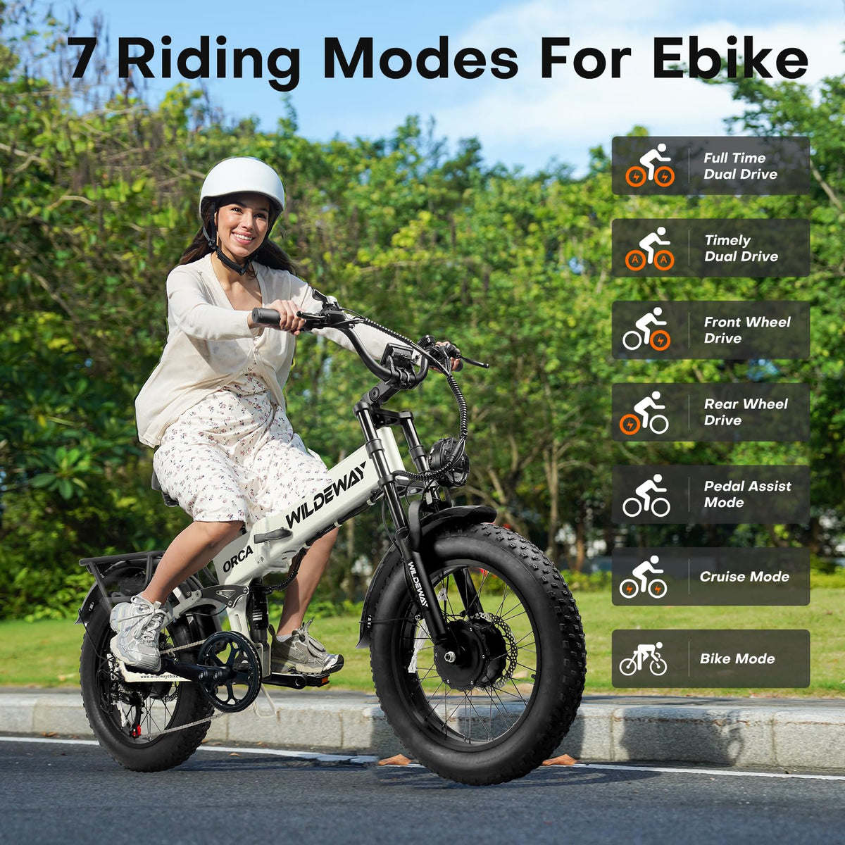 WildWay 2000W fat tire e-bike final angle