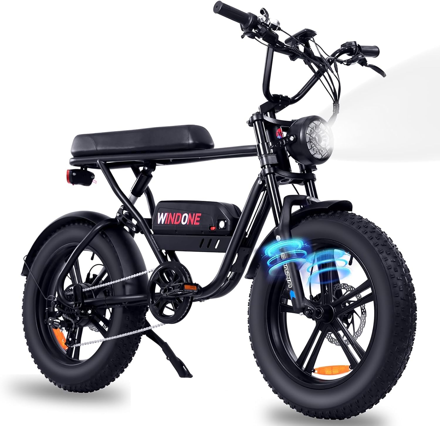 Windone K20 all-terrain ebike front stance