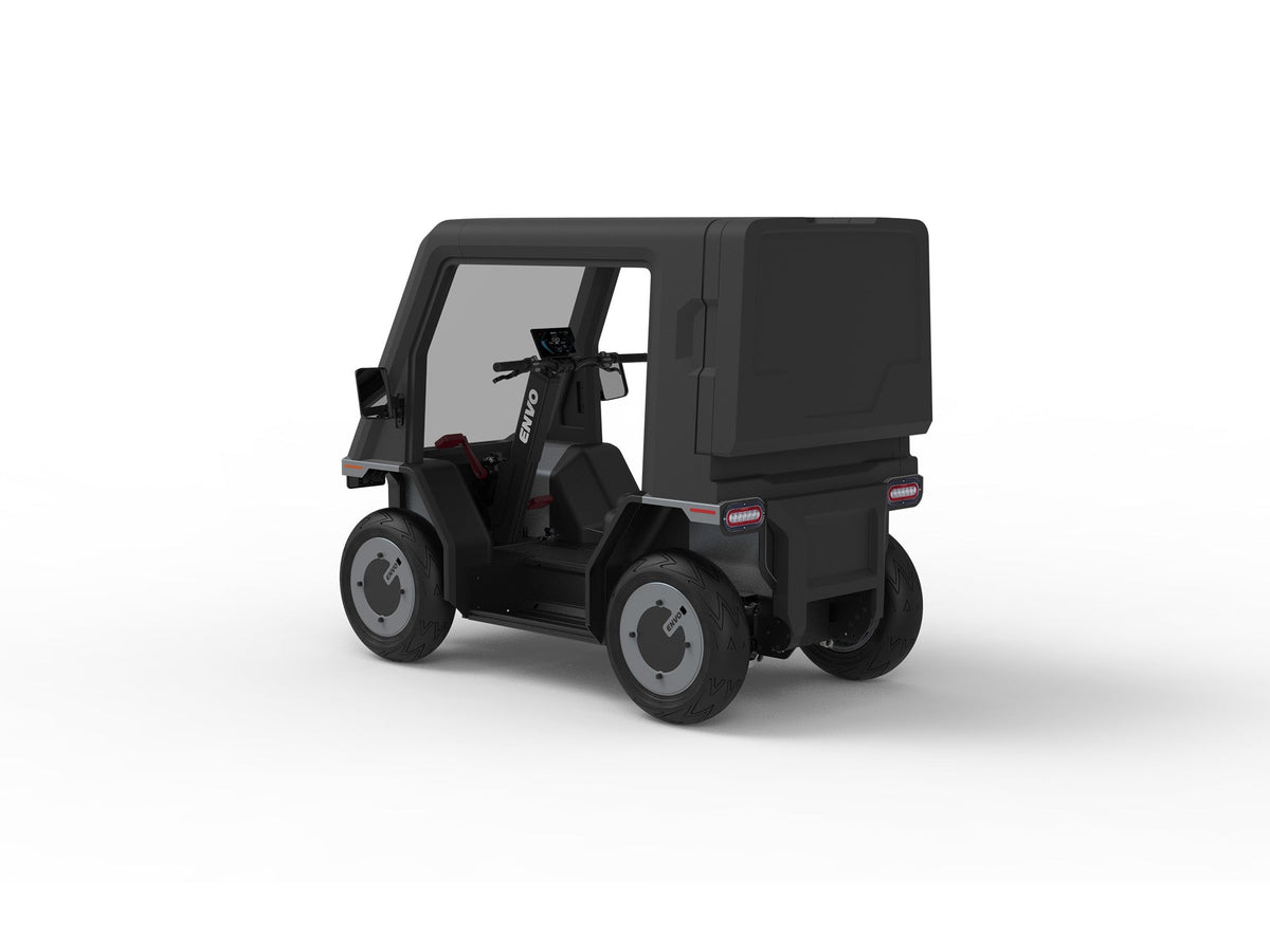 ENVO QC20 electric quadricycle eBike, rear view with roof