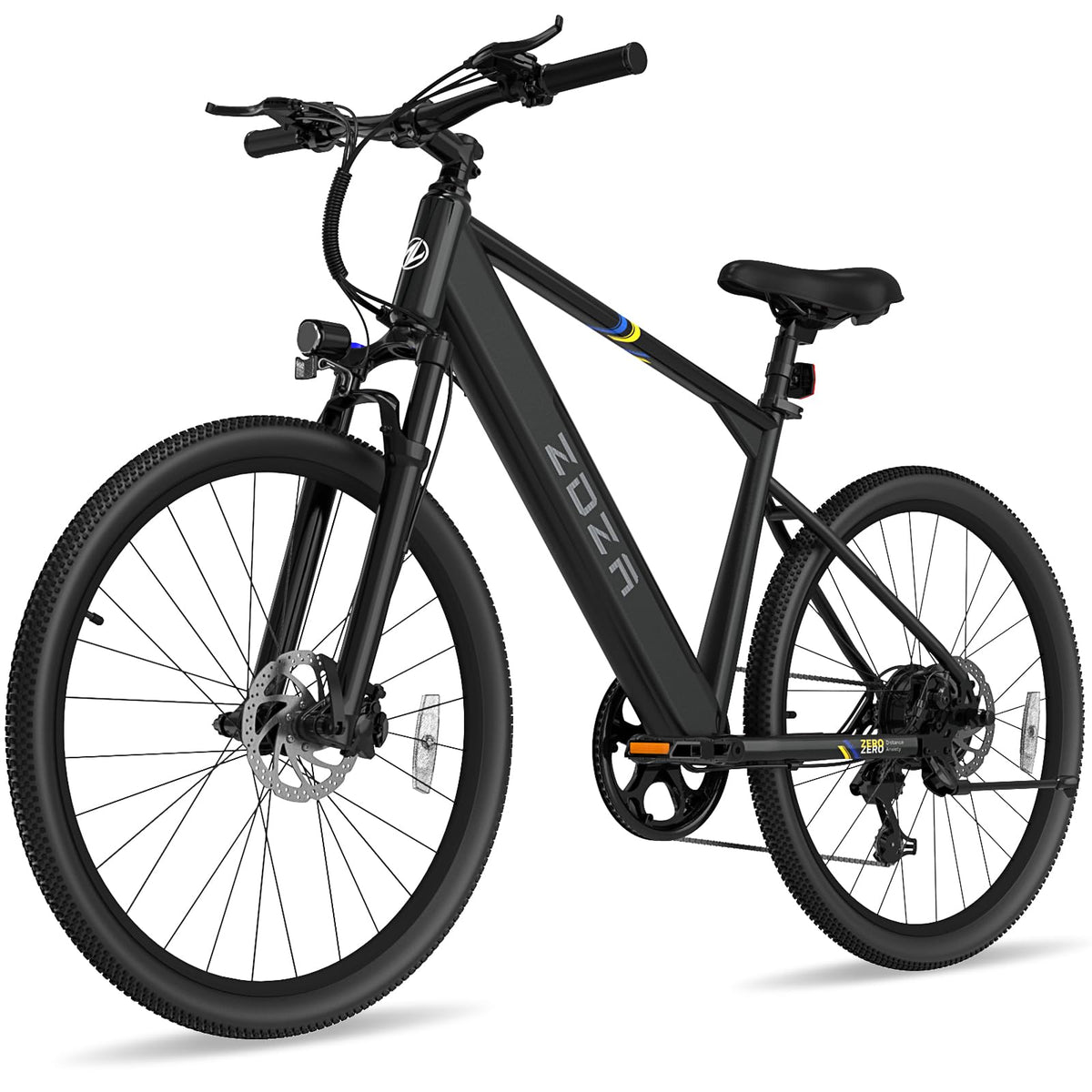 ZDZA 1000W mountain e-bike front three-quarter view