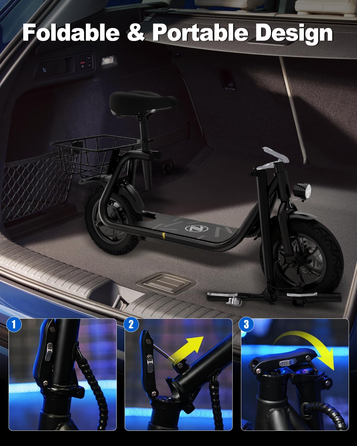 ZD06 stem display and ride mode switch — single button cycles through modes so the rider adjusts output without looking down