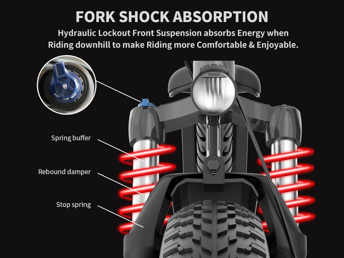 AOSTIRMOTOR S18 All Terrain Mountain E-Bike - Street Rides