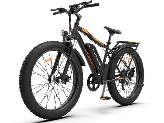 AOSTIRMOTOR S07-B 750W Fat Tire Electric Mountain Bike Canada main fat tire mountain bike view