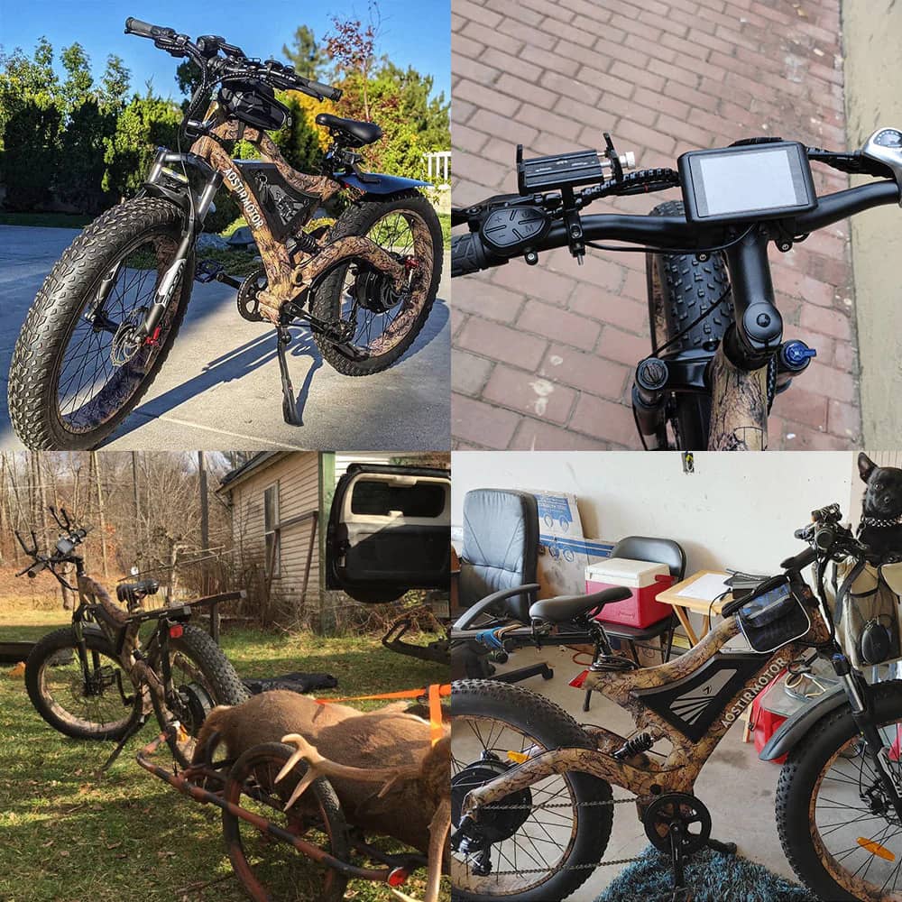 AOSTIRMOTOR S18-1500W Canada trail ready fat tire e-bike view