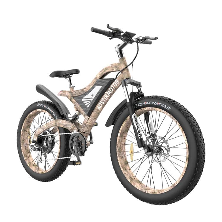 AOSTIRMOTOR S18-1500W snakeskin fat tire e-bike Canada main view