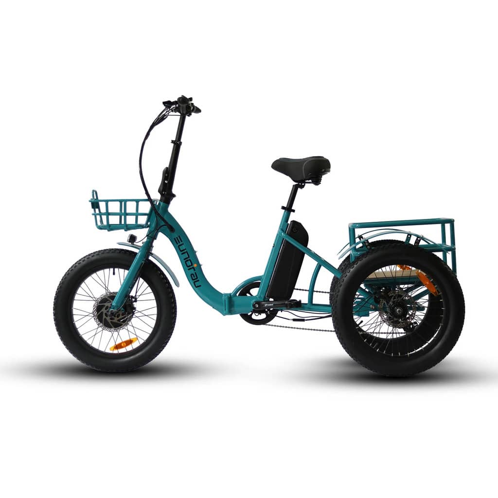 EUNORAU New-Trike Step-Thru Fat Tire E-Tricycle-Street Rides