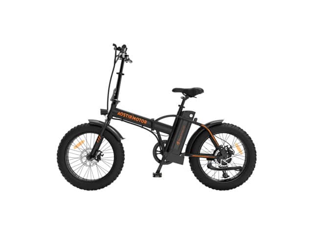 Fat Tire Folding Electric Bike A20 Black