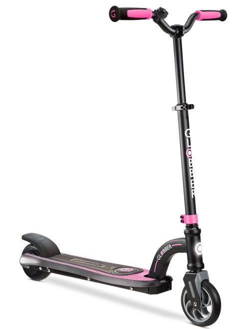 Globber One K E-Motion 10 pink scooter front view