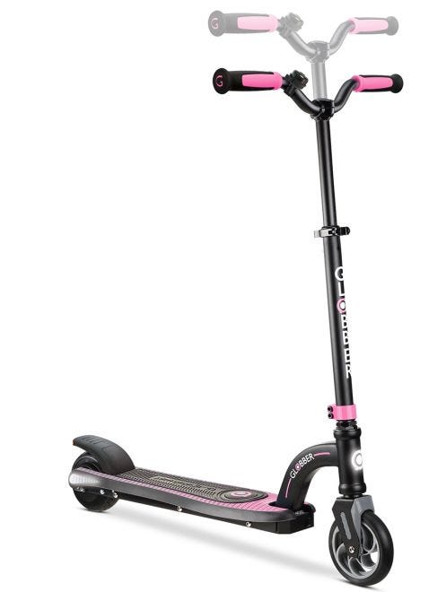 Globber One K E-Motion 10 pink scooter side view