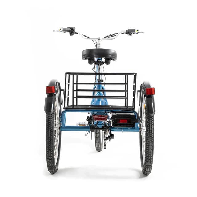 MEIGI MG708 trike rear carrier and wheel detail